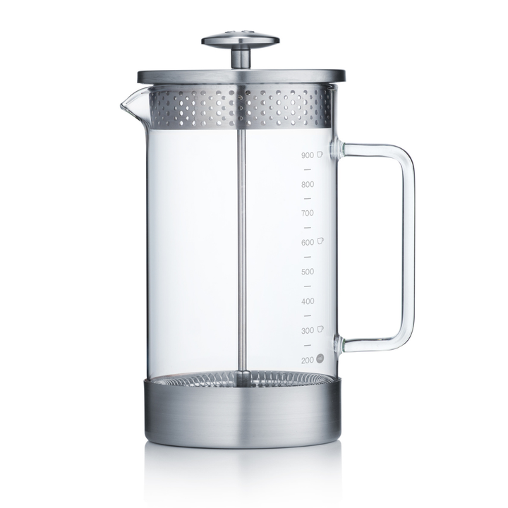 Plastic Free French Press - Core Coffee Press 1000 ml - Acier - Coffee Coaching Club