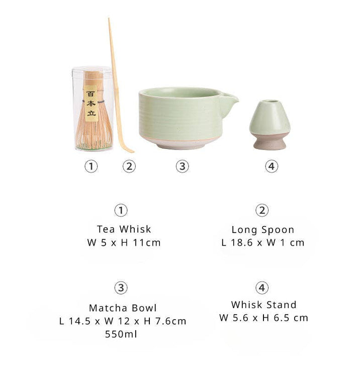 Gohobi - Gohobi Colourful Ceramic Bowl Matcha Set: Yellow - Coffee Coaching Club
