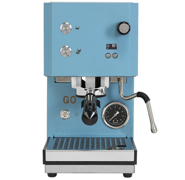 Profitec GO 2.0 Einkreiser in Hellblau – Coffee Coaching Club