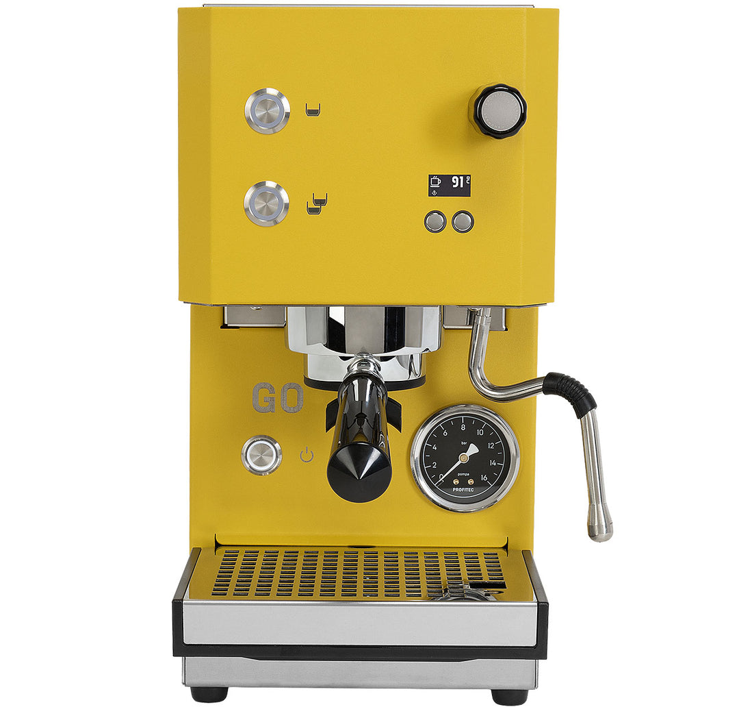 Profitec GO 2.0 Einkreiser in Gelb – Coffee Coaching Club
