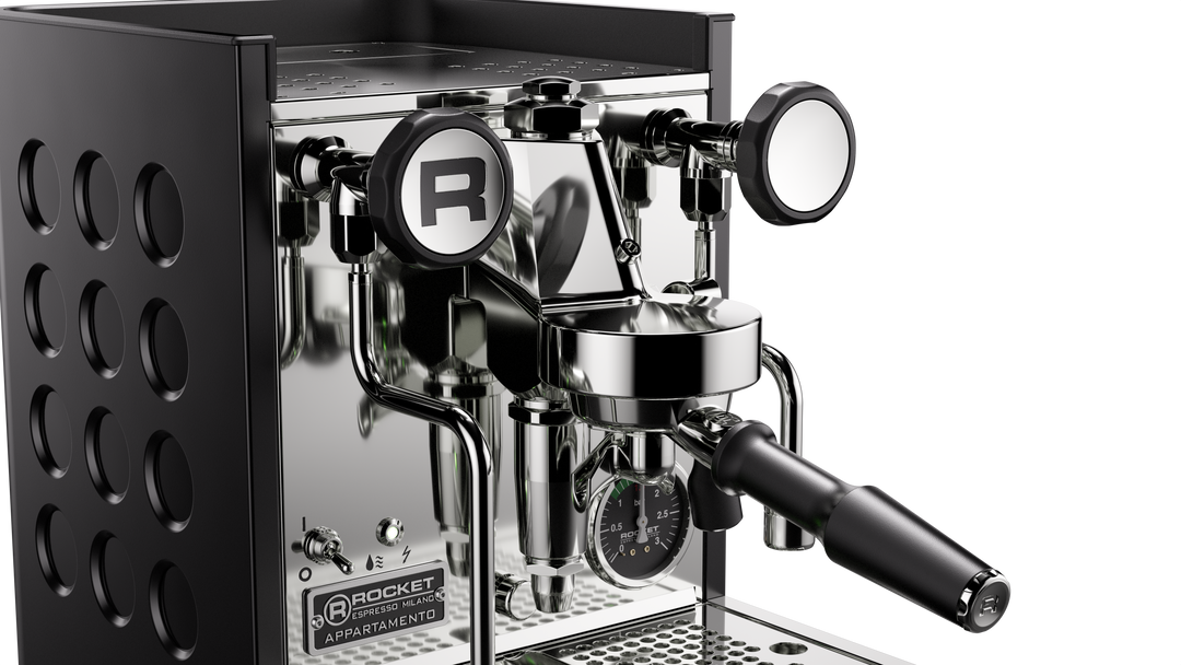 Rocket Appartamento TCA preto fosco, vista lateral – Coffee Coaching Club 3
