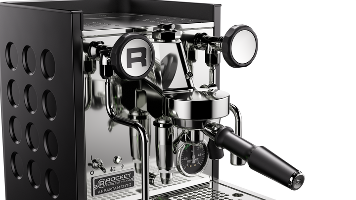 Rocket Appartamento TCA preto fosco, vista lateral – Coffee Coaching Club 3
