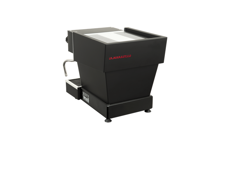 La Marzocco Linea Micra in black – front view – Coffee Coaching Club