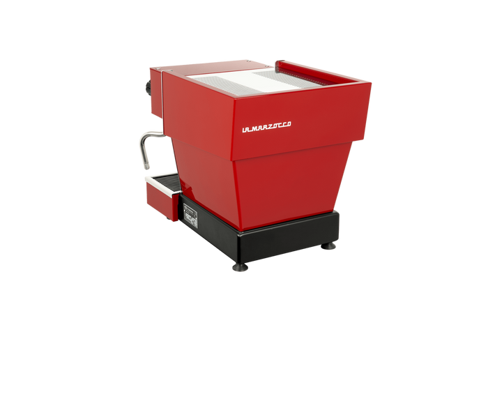 La Marzocco Linea Micra in red – front view – Coffee Coaching Club