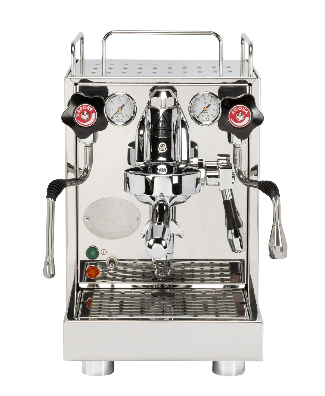 ECM Mechanika VI Slim con intercambiador de calor – vista frontal – Coffee Coaching Club 1
