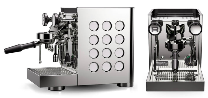 Rocket Appartamento TCA aço inoxidável branco, máquina de espresso com permutador de calor – Coffee Coaching Club 1