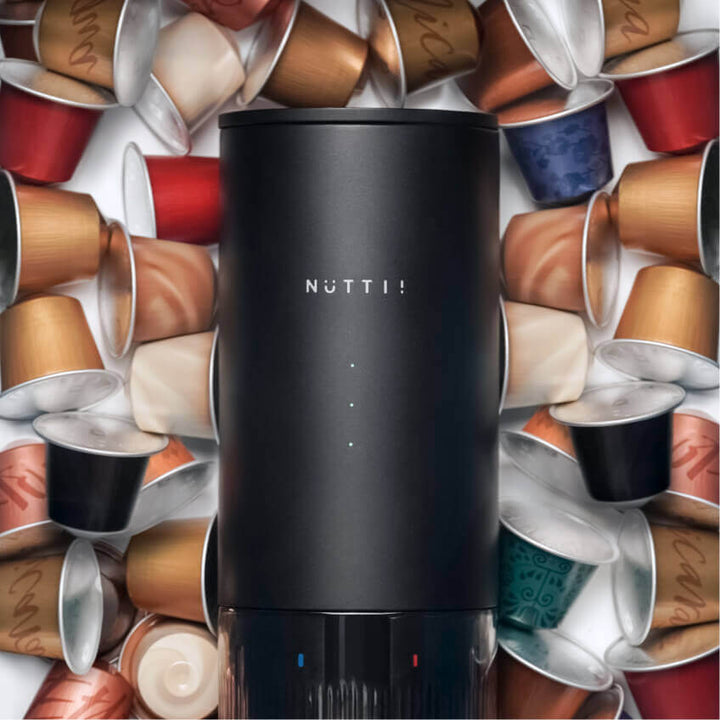Timemore × Nuttii E-Coffee – vue détaillée de la capsule de café - Coffee Coaching Club