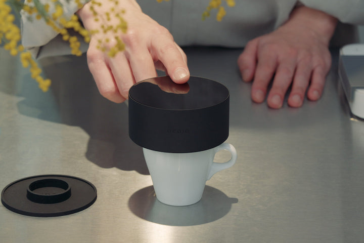 Acaia Horizon – top-down lifestyle shot - Coffee Coaching Club