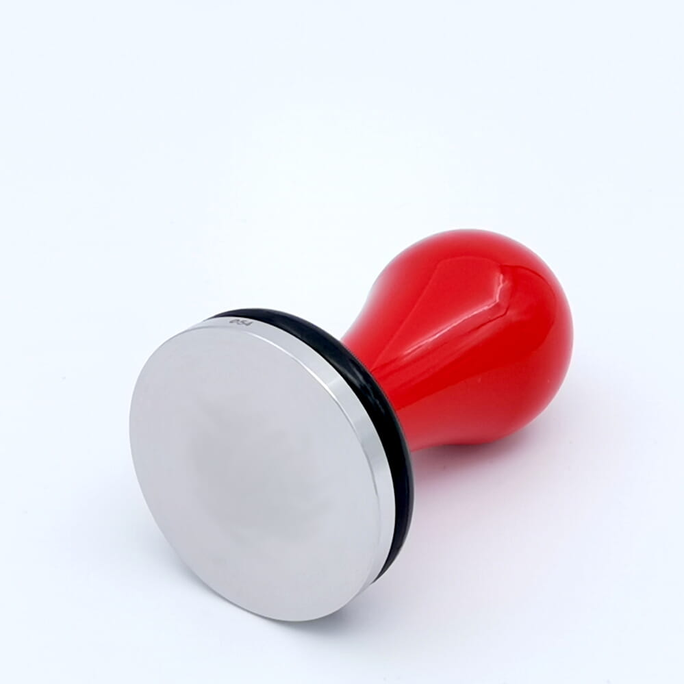 Olympia Express Tamper 54mm rot Edelstahl-Base – Coffee Coaching Club 2