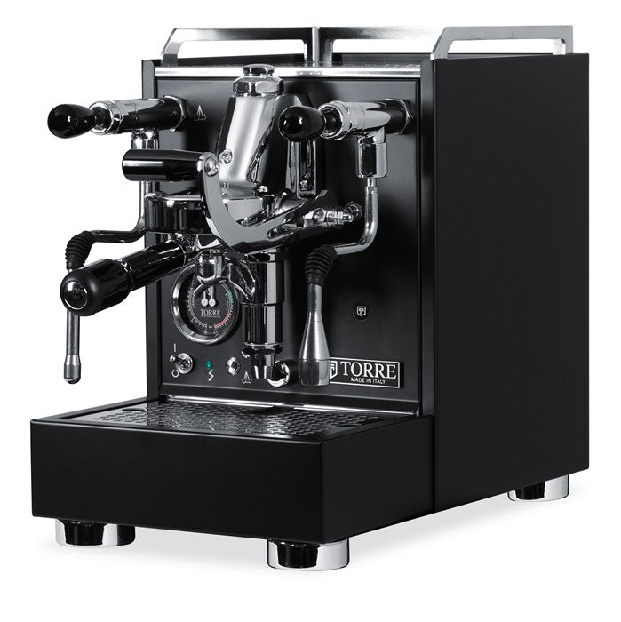 Torre Luigino TSP Total Black twin-boiler espresso machine with rotary pump and Smart PID – Coffee Coaching Club