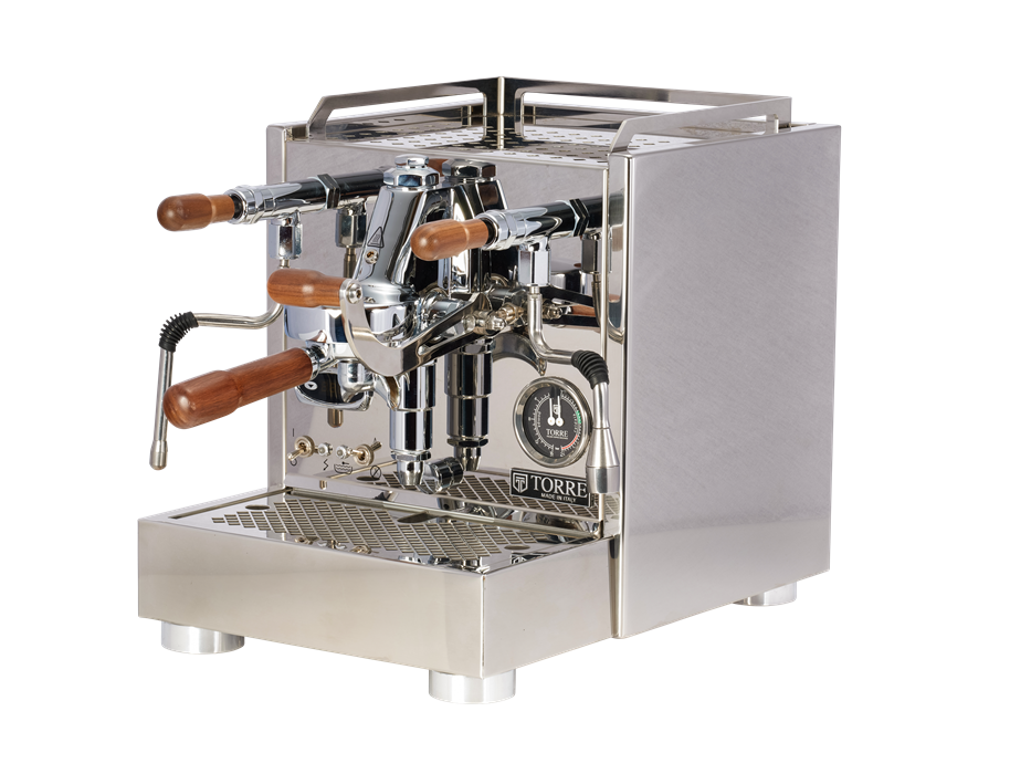 Torre Mariuccia double chaudière avec accent bois, PID et pompe rotative – Coffee Coaching Club