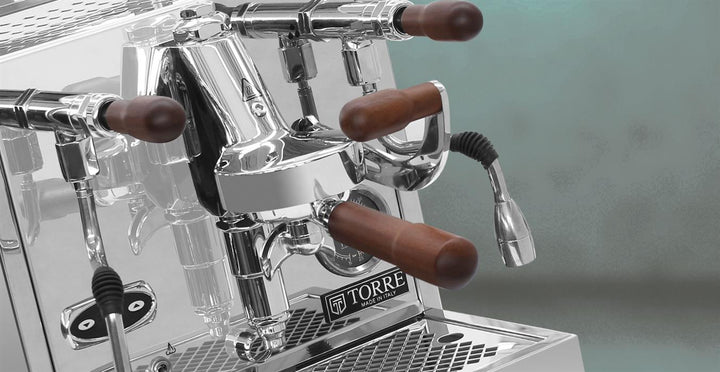 Torre Mariuccia double chaudière avec accent bois, PID et pompe rotative – Coffee Coaching Club
