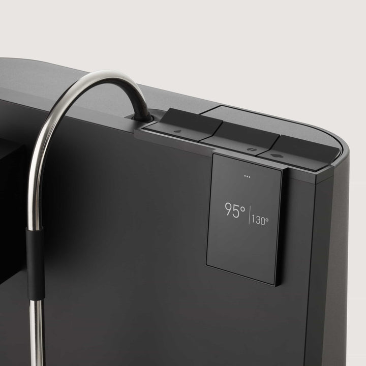 Ligre Youn designer espresso machine in matte black with beech accent – Coffee Coaching Club