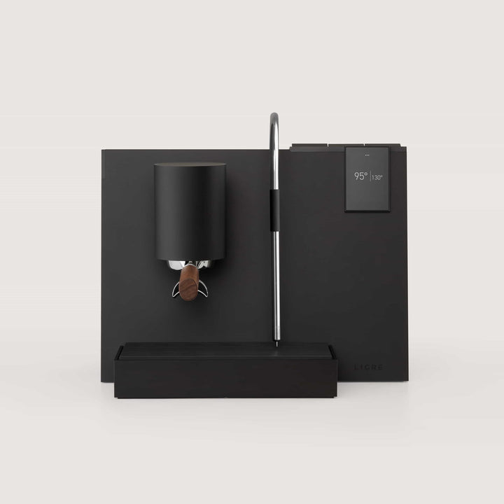 Ligre Youn designer espresso machine in matte black - Coffee Coaching Club