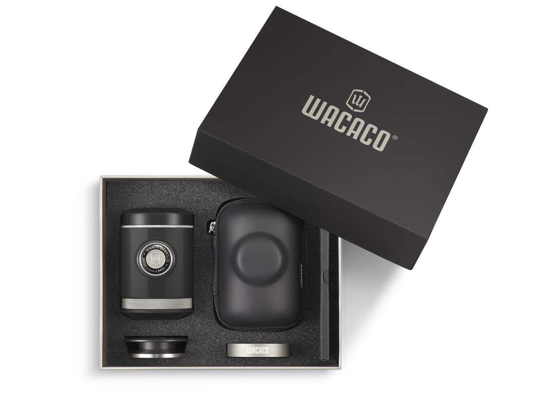 WACACO Picopresso, máquina de espresso portátil con funda - Negro - Coffee Coaching Club