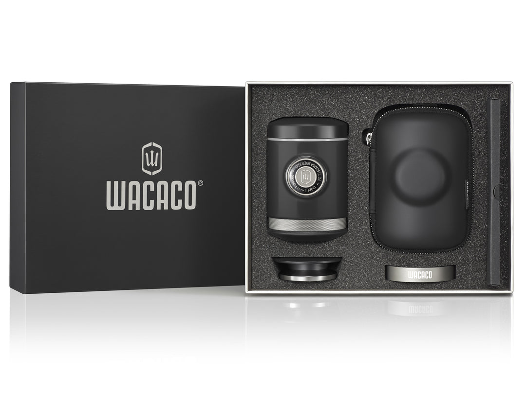WACACO Picopresso, máquina de espresso portátil con funda - Negro - Coffee Coaching Club