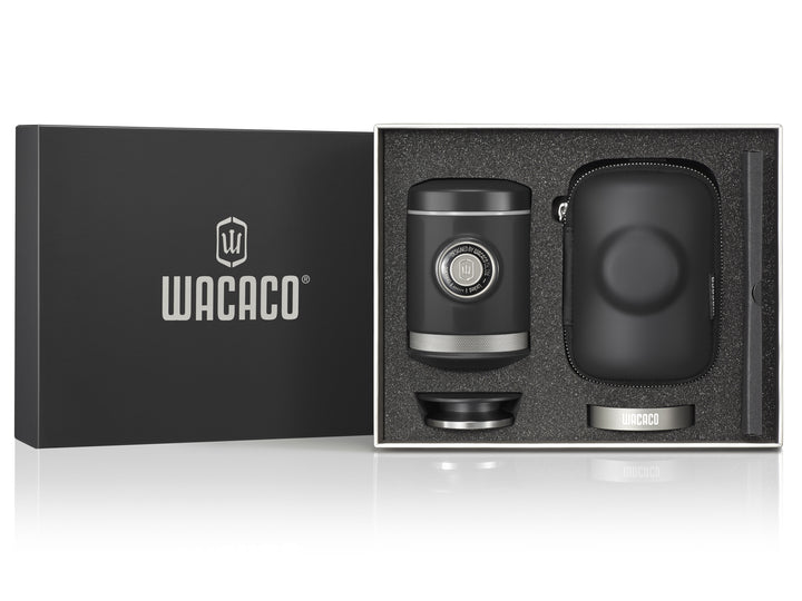 WACACO Picopresso, máquina de espresso portátil con funda - Negro - Coffee Coaching Club