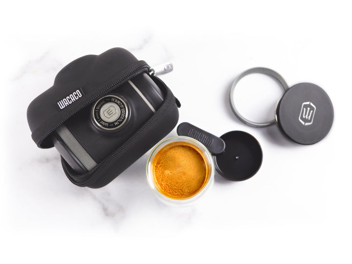 WACACO Picopresso, máquina de espresso portátil con funda - Negro - Coffee Coaching Club