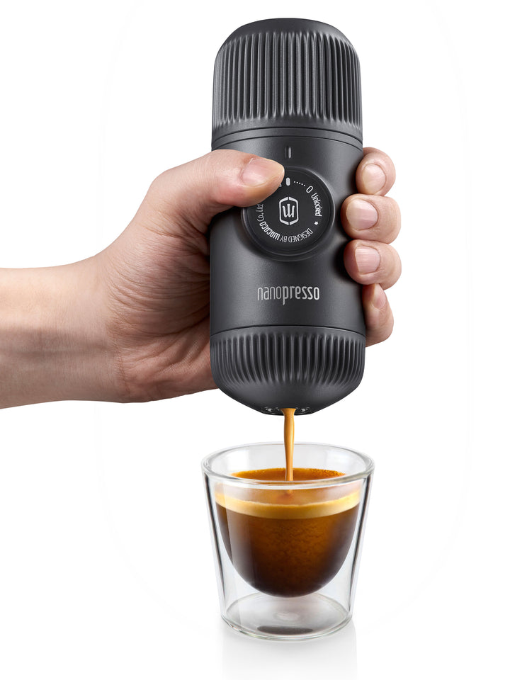 WACACO Nanopresso máquina de espresso portátil + adaptador NS - gris - Coffee Coaching Club