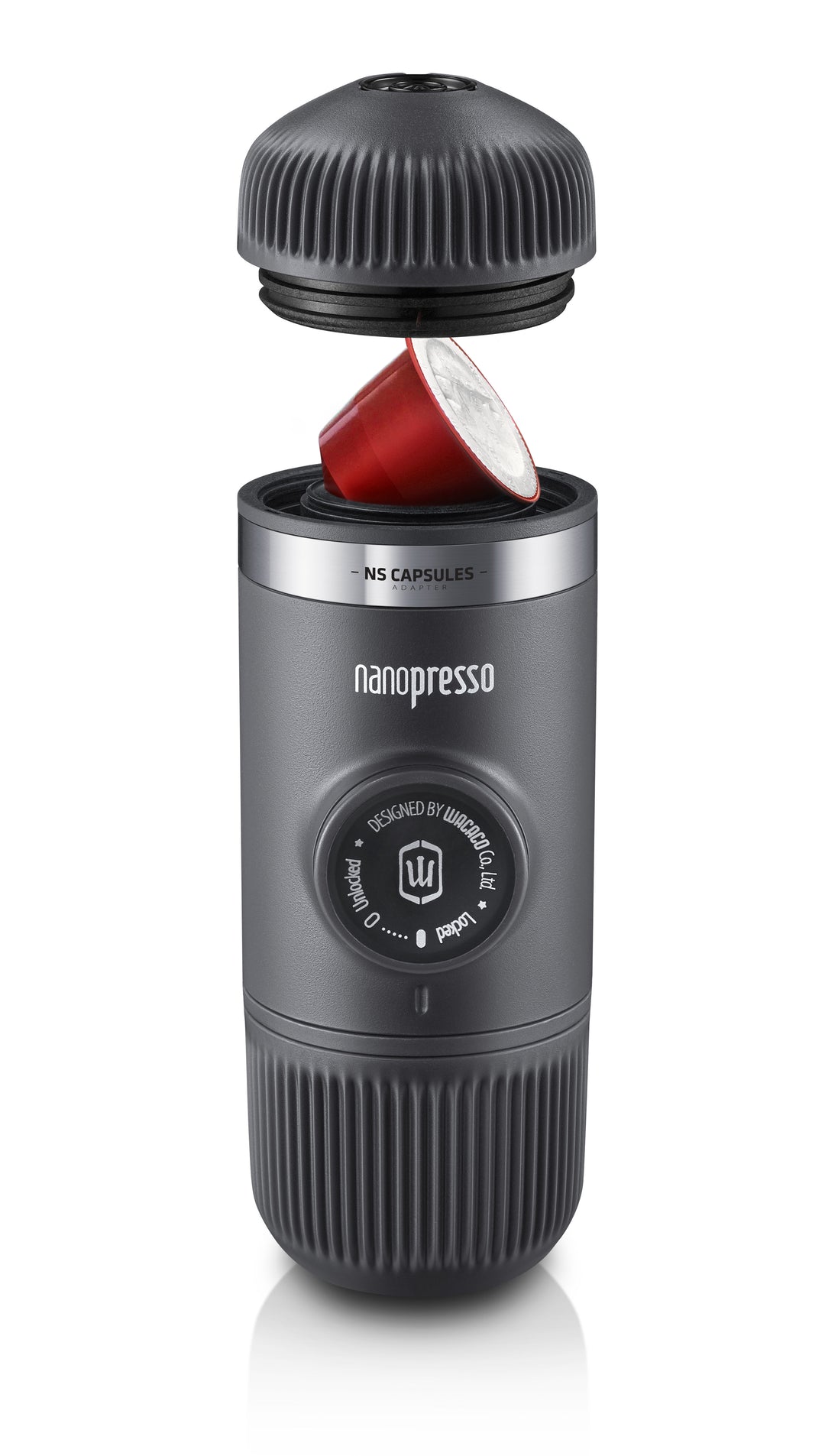 WACACO Nanopresso máquina de espresso portátil + adaptador NS - gris - Coffee Coaching Club