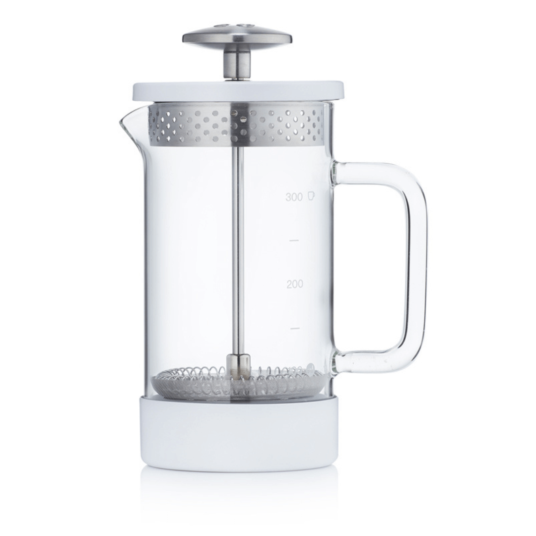 Plastic Free French Press - Core Coffee Press 350 ml - Blanc - Coffee Coaching Club
