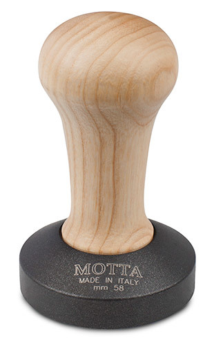 MOTTA Tamper piatto "NONSTICK" nero 58 mm - Coffee Coaching Club