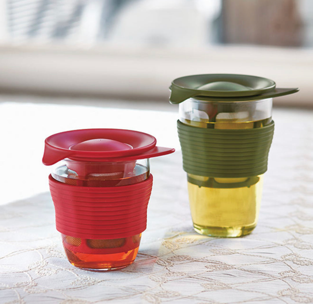 HARIO Handy Tea Maker 200 ml - Vermelho - Coffee Coaching Club