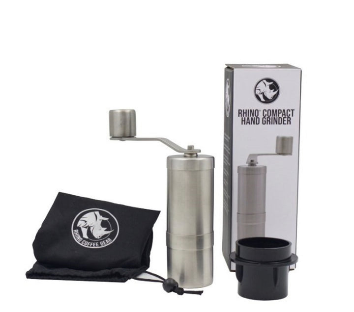 Rhino hand grinder Small with adapter for AeroPress - Coffee Coaching Club
