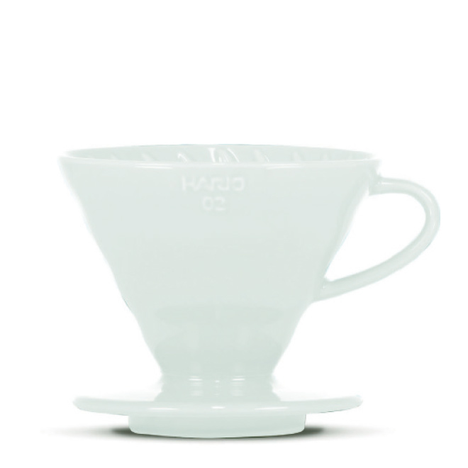 Supporto filtro HARIO V60, porcellana, blu chiaro, 3-4 tazze - Coffee Coaching Club