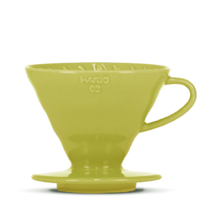 Supporto filtro HARIO V60, porcellana, verde chiaro, 3-4 tazze - Coffee Coaching Club