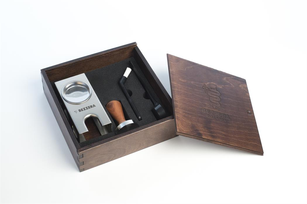 Bezzera tamping station incl. tamper / rosewood - Coffee Coaching Club