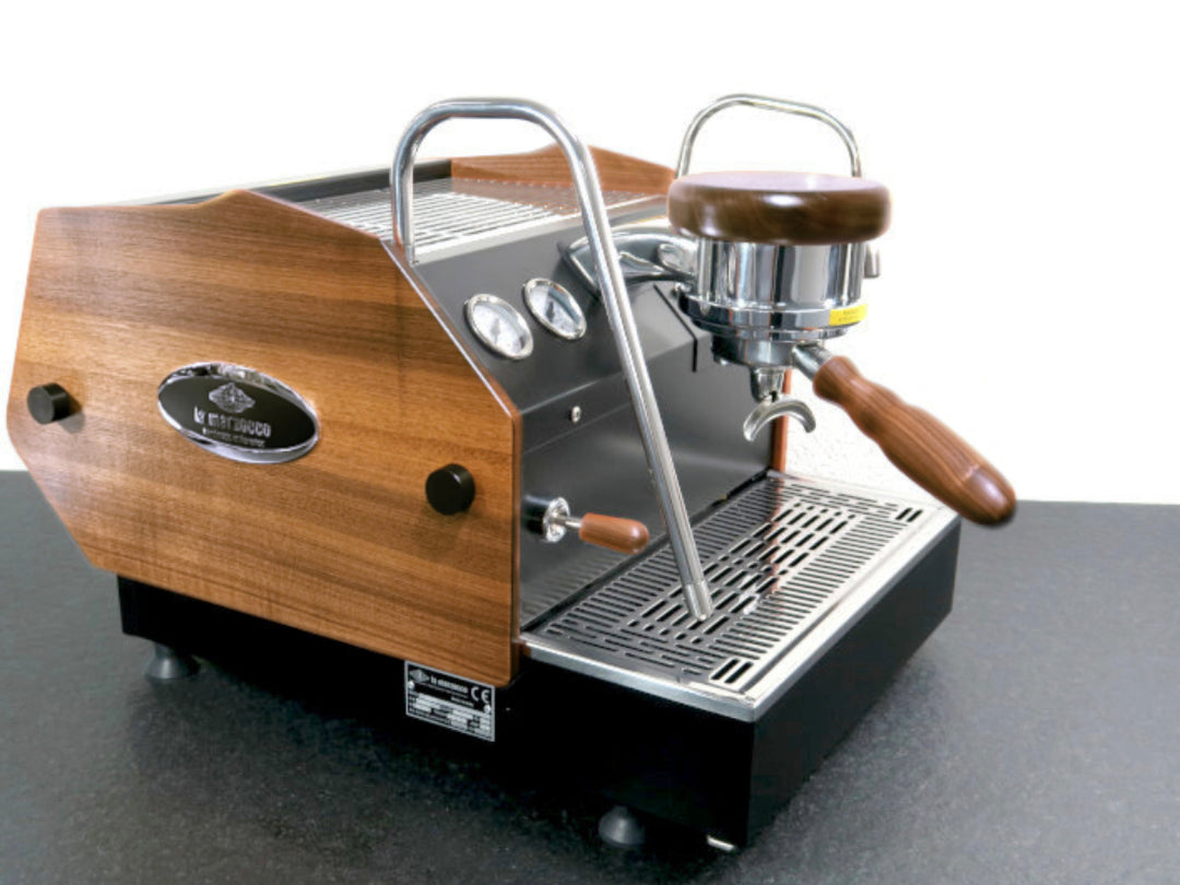 Handle for steam lever / brew lever made of black walnut - Coffee Coaching Club