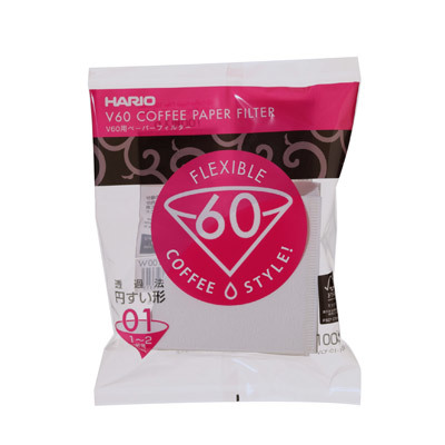 Filtre papier HARIO V60 pour porte-filtre 01 (JP) - Coffee Coaching Club