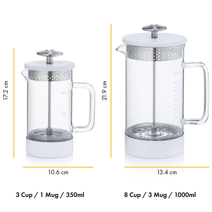 Plastic Free French Press - Core Coffee Press 350 ml - Noir - Coffee Coaching Club
