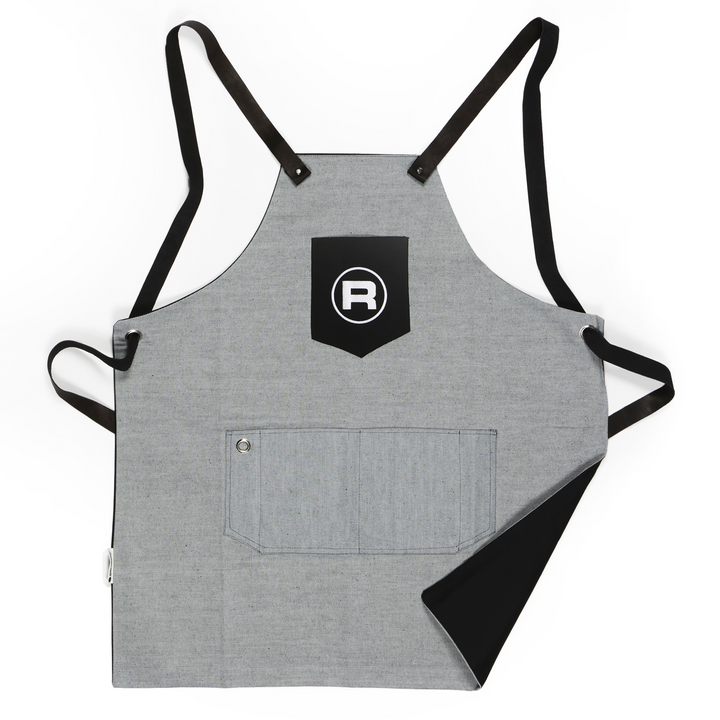 Delantal de barista Rocket reversible, tirantes negros – Coffee Coaching Club 1
