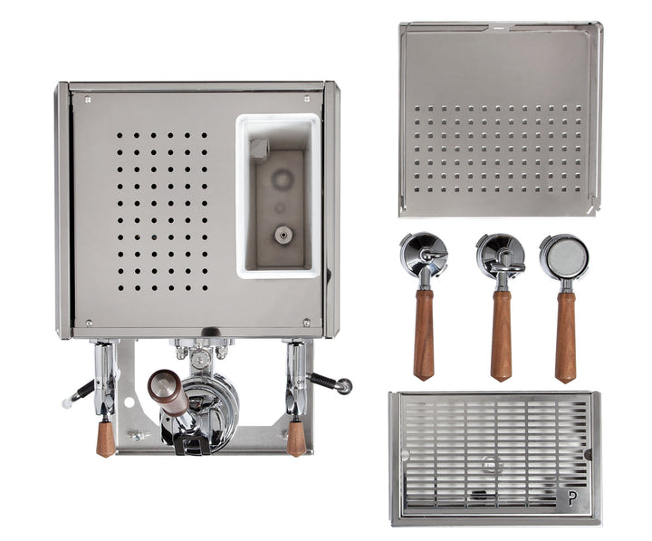 Profitec Pro 800, maniglie e leva in noce – Dettaglio – Coffee Coaching Club 2